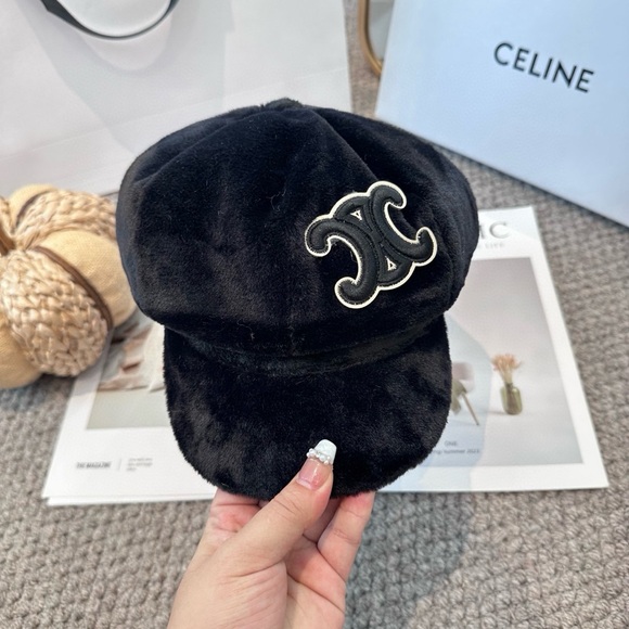 Celine Warm Plush Hat - Picture 1 of 7